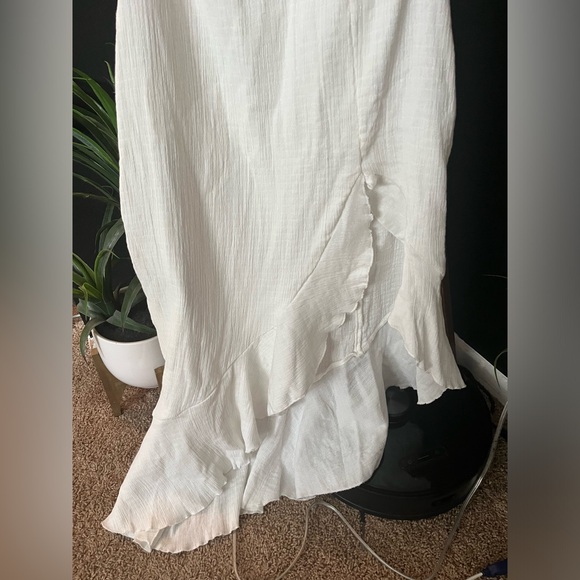 NWOT FREE PEOPLE Made Me Blush Midi Dress In White MSRP $98 Size M - Picture 11 of 11